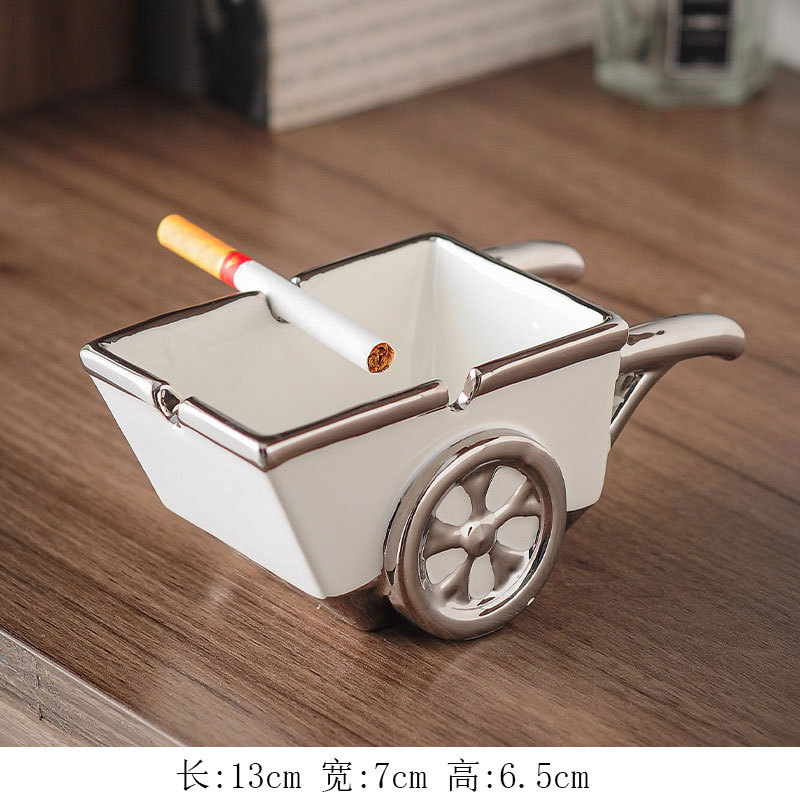 Wholesale Ashtray Home Fun Trolley Decorations Personalized Trendy Multi-Functional Office Anti-Gray Flying Ashtray