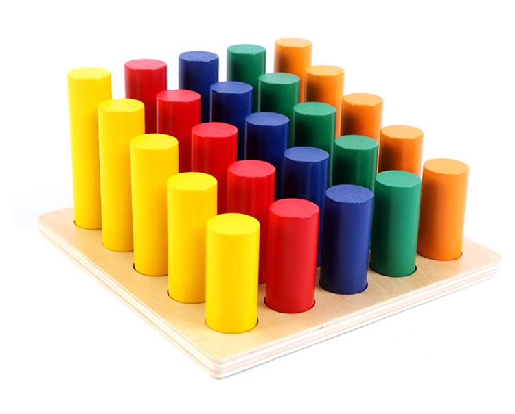 蒙氏感官教具圆柱体阶梯蒙特蒙台梭利幼儿园早教益智玩具3-6岁