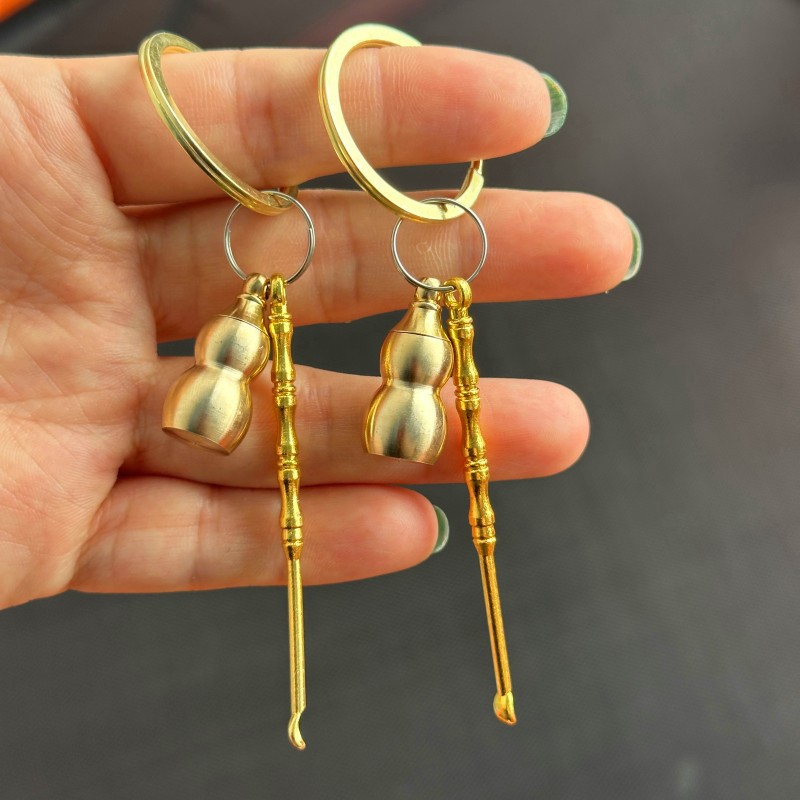 葫芦耳勺钥匙扣挂件 汽车金属钥匙扣挂件 1元店2元店地摊货源