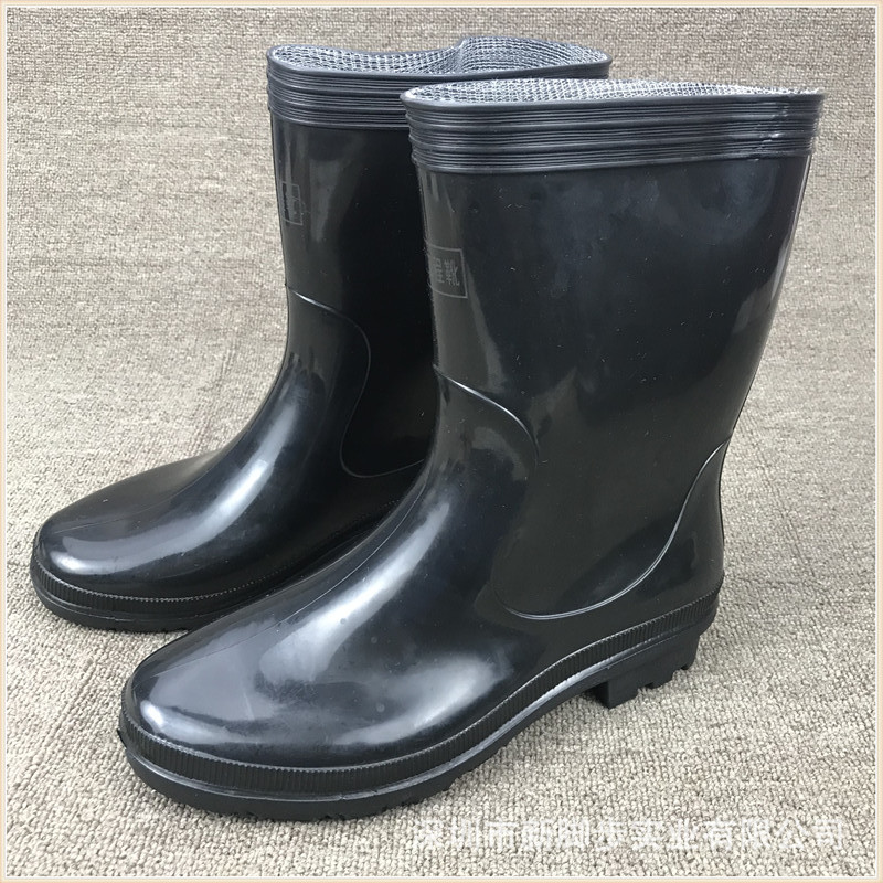 0成交38双东江bd291雨鞋男中筒雨鞋劳保牛筋底水鞋防滑防水耐磨雨靴女