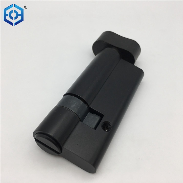 黑色锁芯 bk功能锁芯 偏心锁芯 门用锁具 浴室门锁 带拧手 铜五金