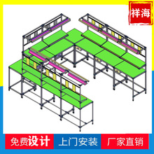 U型产线流水线精益管防静电工作台线棒单双边车间生产线工作台桌