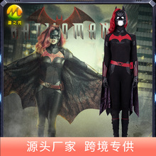 漫公爵 DC漫画蝙蝠女侠cos服 Batwoman凯特·凯恩黑色战衣cosplay