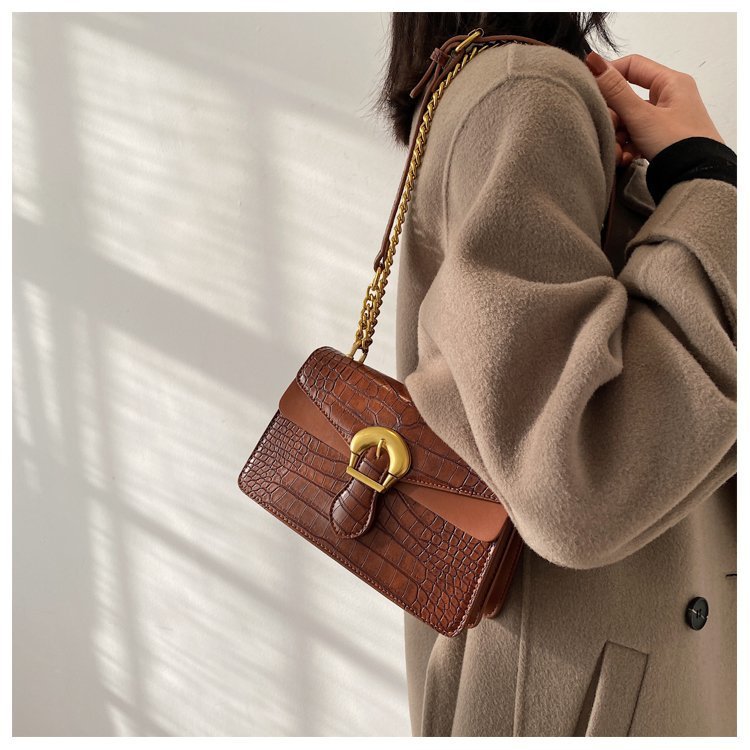 小ck包包女2021春款潮时尚百搭链条单肩斜挎包网红复古腋下小方包