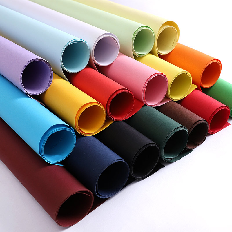 120g全开大张双面彩色软卡纸幼儿园手工折纸剪纸画画礼品包装用纸