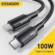 ESSAGER双tpye-c线快充数据线PD100W超级快充适用平板手机充电线