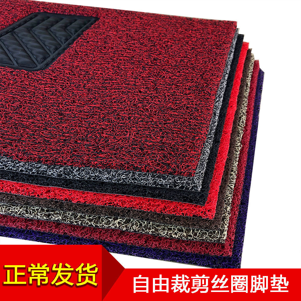 汽车丝圈脚垫通用易清洗可自剪裁剪防水加厚单片个主副驾驶车脚垫