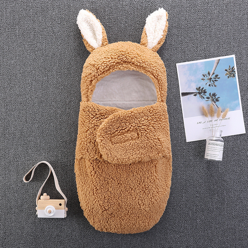 Baby Wrapping Blanket Spring, Autumn and Winter Newborn Swaddling Quilt Anti-Startle Sleeping Bag Newborn Baby Supplies Swaddling Delivery Room Gro-Bag