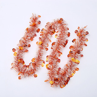 定制万圣节派对布置毛彩条生日装饰拉条元旦圣诞节装饰彩条拉花