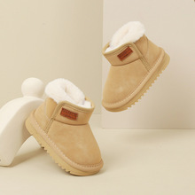 小童韩版雪地靴加绒宝宝鞋子秋冬季男童短靴保暖女童鞋婴儿学步鞋