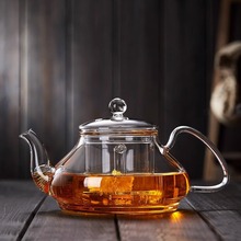 玻璃茶壶单壶耐高温加厚过滤红茶具家用茶水分离花茶壶泡茶器批发