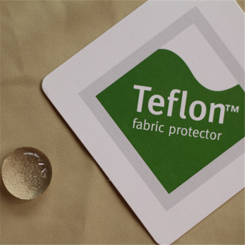 2023新款特氟龙三防防泼水防油污35d棉感消光羽绒服面料a类环保