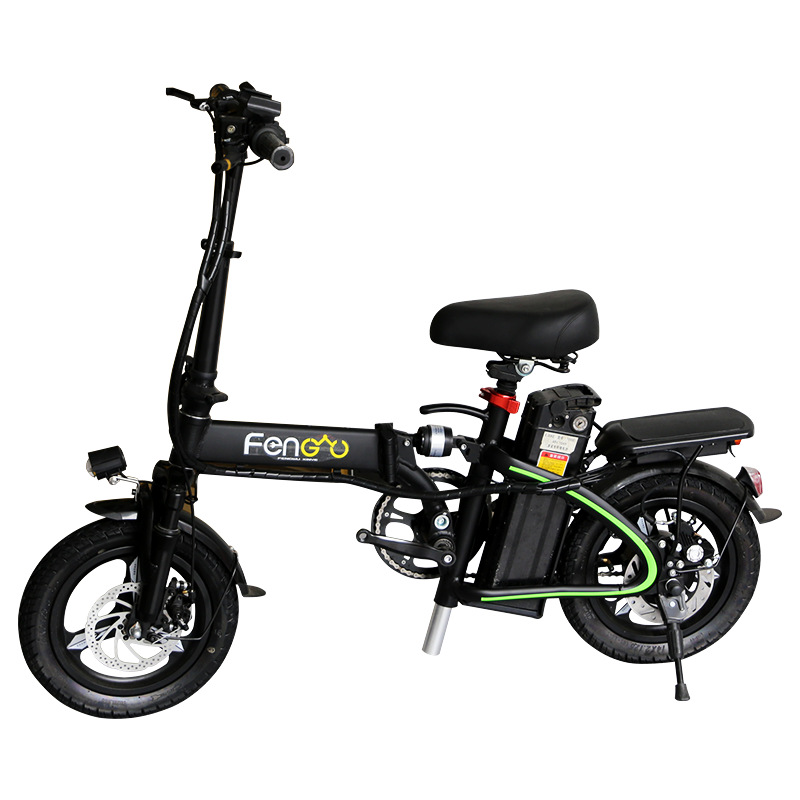 海霸铝合金两轮代步电动车 锂电池脚踏助力可折叠代驾电动自行车