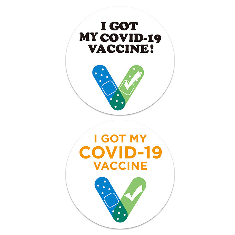 亚马逊速卖通i got my covid-19 vaccine新冠疫苗接种贴纸标签