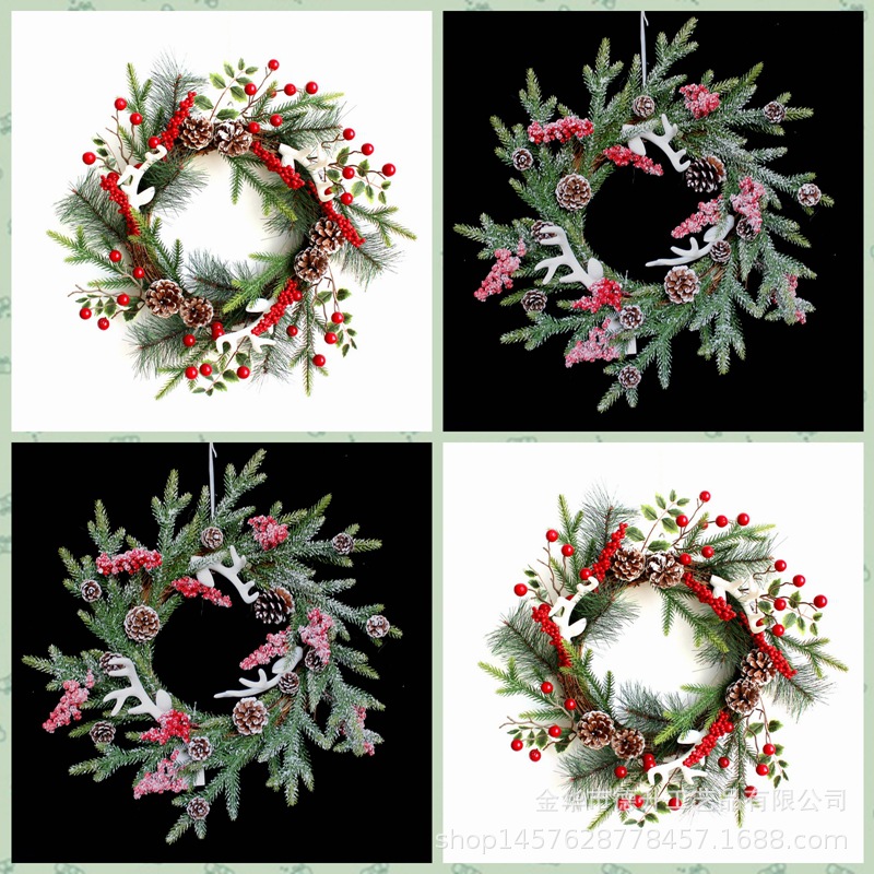 DSEN 2022 Simulation Chinese Hawthorn Snow Frost Garland Christmas Indoor Home Hotel Scene Decorations