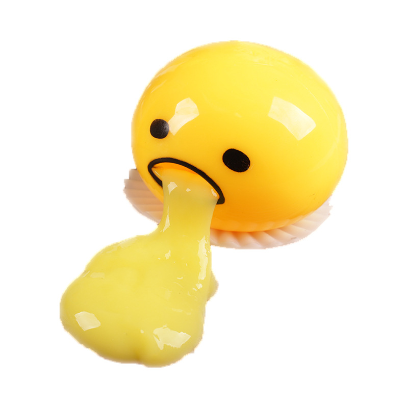 懒蛋蛋 蛋黄哥呕吐蛋黄 捏捏乐呕吐液蛋液袋装假水蛋黄哥恶搞玩具