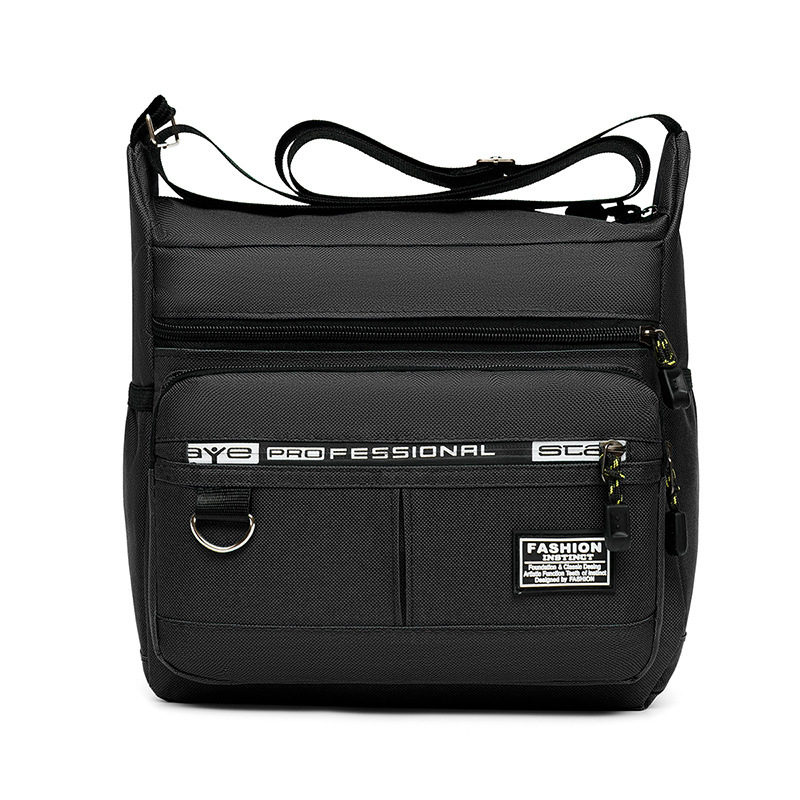 Large Capacity Men's Bag Shoulder Bag Waterproof and Hard-Wearing Backpack Multi-Pocket Business Bag Business Leisure Men's Messenger Bag