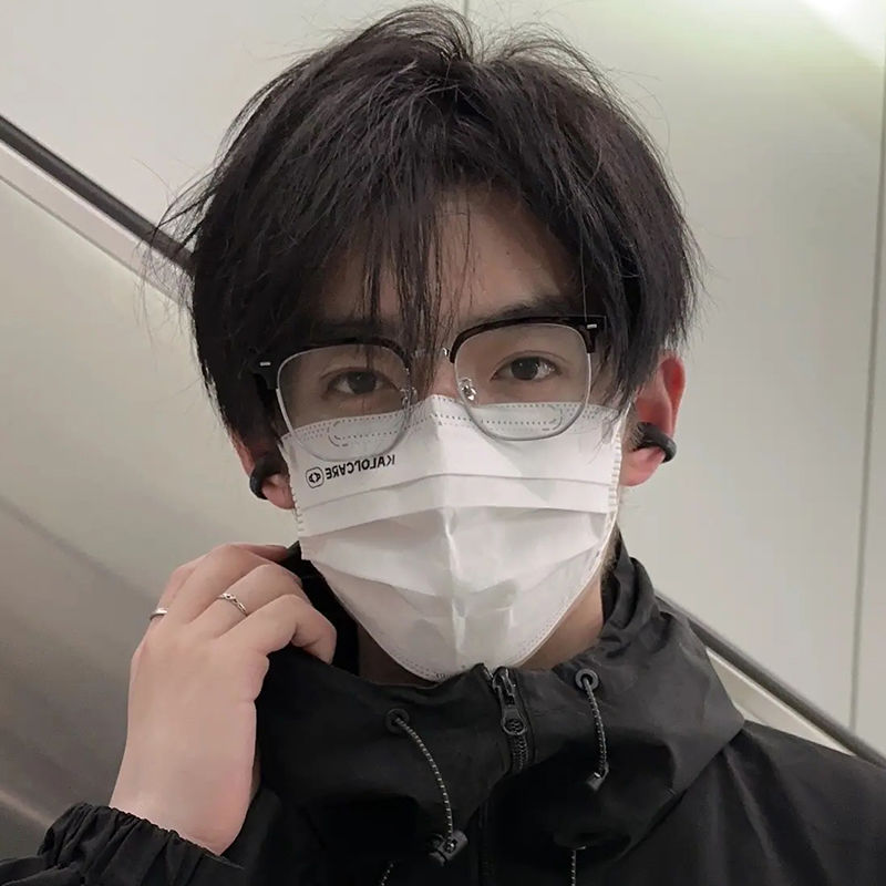 理工男痞帅高颜值半框近视眼镜小红书韩潮防蓝光通勤平光镜女学生