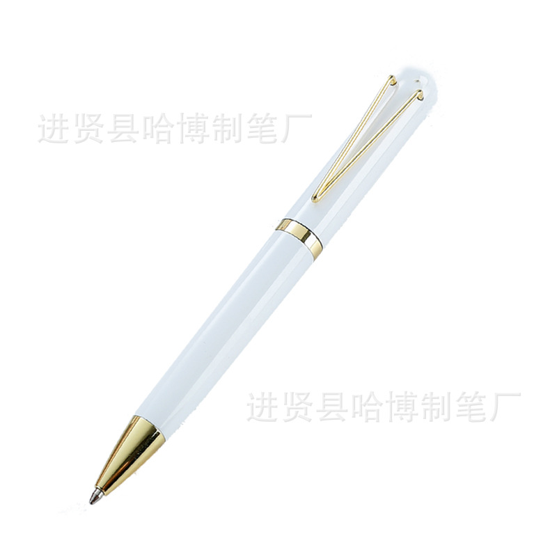 New Large V Series Rotating Metal Ball Point Pen Neutral Oil Pen Customizable Logo Advertising Promotion Business Gifts