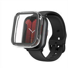 华米手表保护壳适用Huami Amazfit Active PC+钢化玻璃一体壳防刮