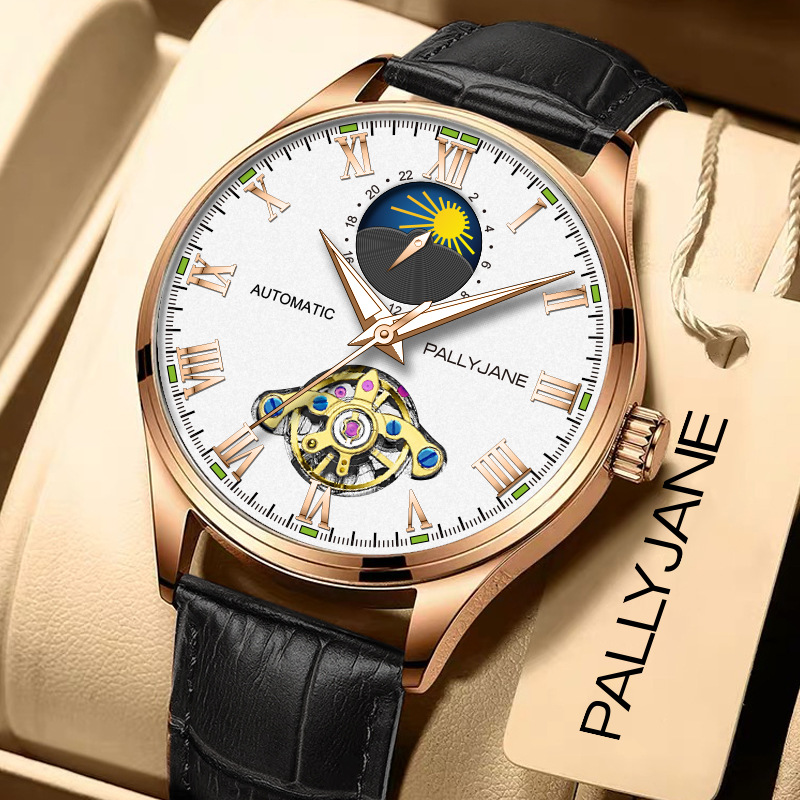 0成交2个法国品牌pallyjane帕丽杰克手表男全自动机械