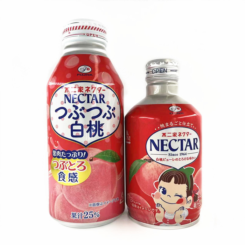 日本进口nectar不二家白桃果汁/白桃可乐饮料含新鲜果肉饮品