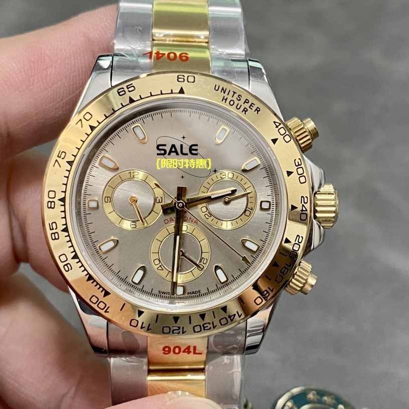 跨境外贸迪通拿手表c厂劳迪宇宙计时bt厂7750机芯4130男士机械表