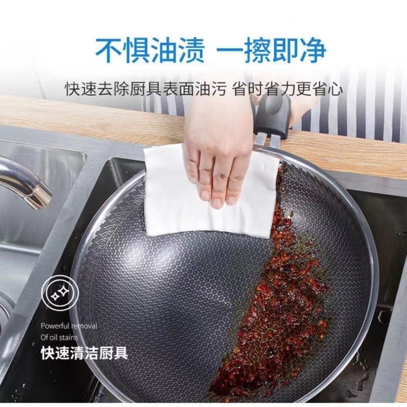 Kitchen Wipes Household Strong Oil Removing Wet Tissue Kitchen Ventilator Cleaning Big Bag with Lid Rag Source Factory