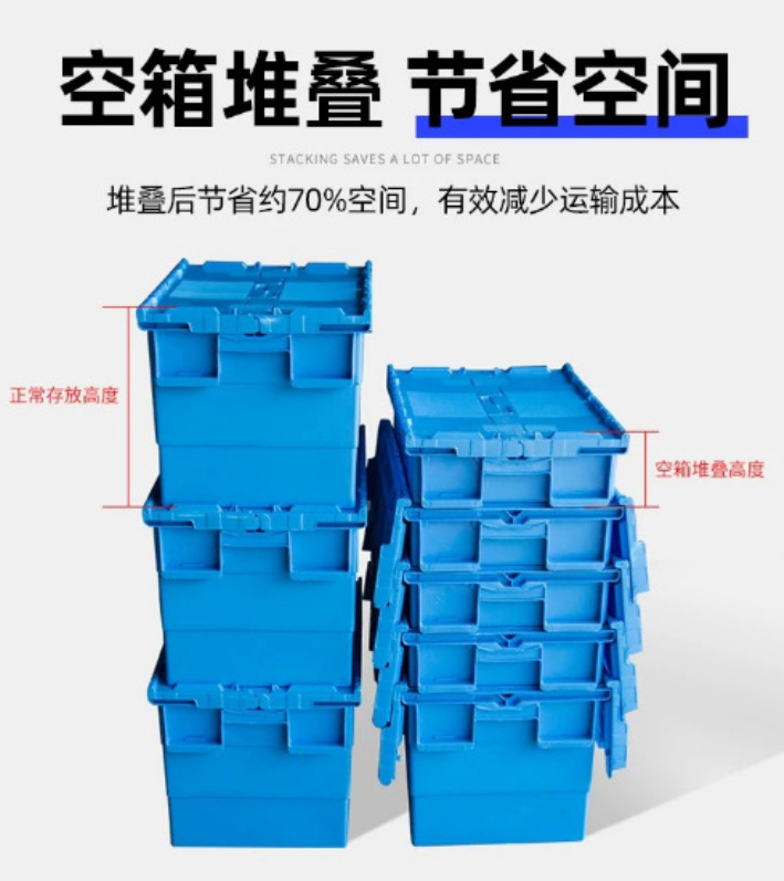 Plastic Lid Box Oblique Plug Logistics Box