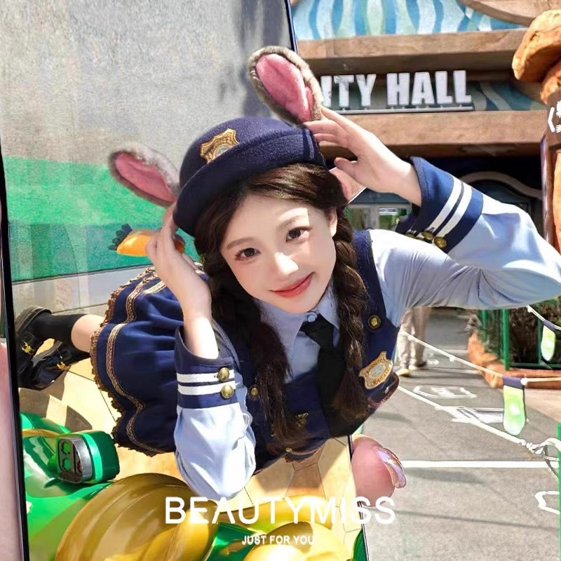 cosplay rabbit judy zootopia headdress children ear hat barrettes cute sweet rabbit headband