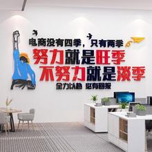 电商办公室墙面装饰企业文化励志背景贴纸画公司标语618氛围布置.
