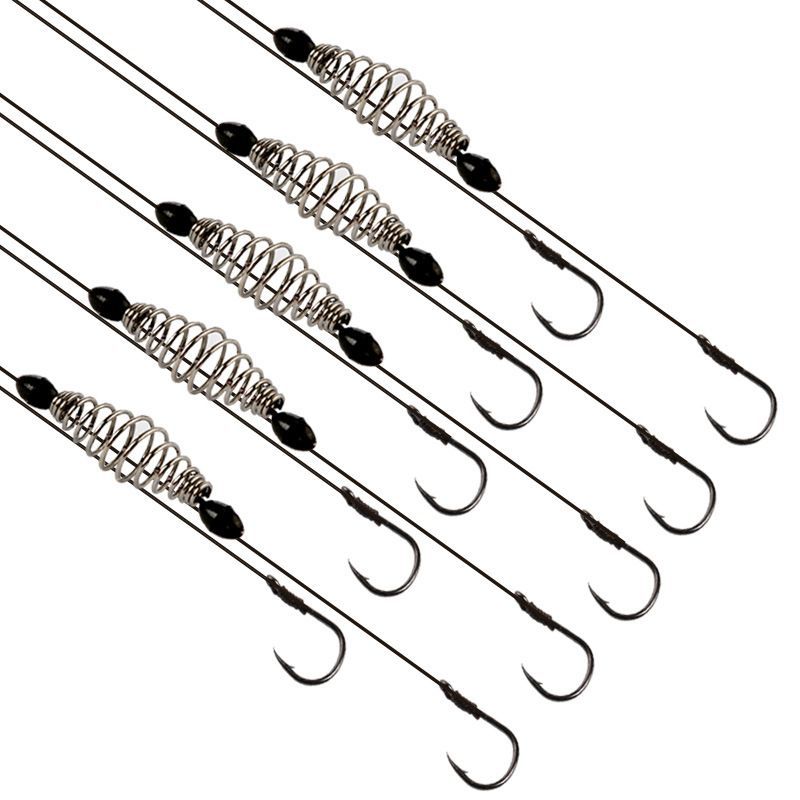 手杆鲢鳙钓组绑好弹簧钩大力马子线双钩防缠绕子线仕挂伊势尼鱼钩