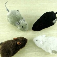 毛绒上链发条小老鼠 儿童怀旧益智玩具认识动物 猫咪狗狗玩具