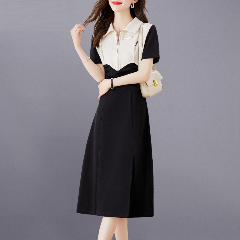 polo连衣裙女夏2024新款小个子气质洋气收腰显瘦减龄高端休闲裙子