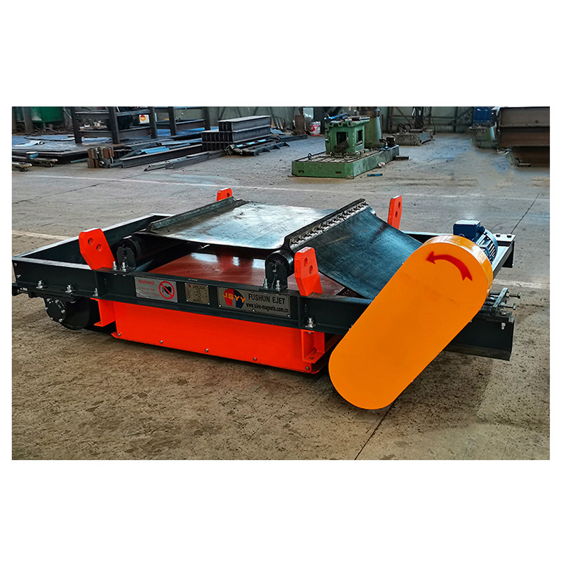 砂石料厂输送带通过除铁器批发磁选设备电磁自冷自卸式强磁除铁