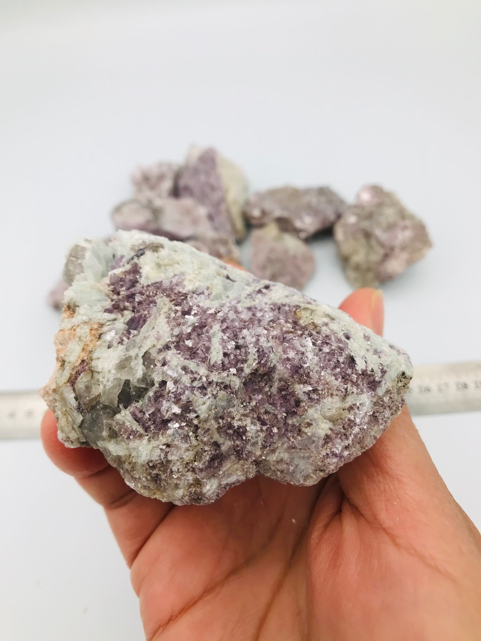 天然石 锂云母原石矿物教学教材矿物标本批发零售