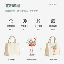 Z7GN帆布袋定 制logo手提托特包购物袋子大容量饭盒拎时尚外