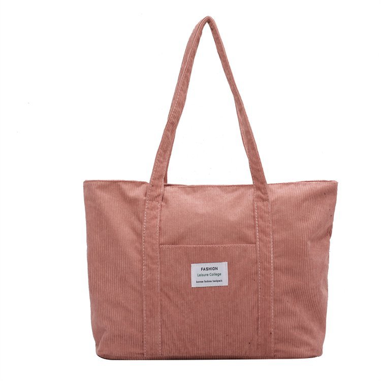 2022 New Coffee Simple Solid Color Tote Bag Women's Fresh Ins Artistic Retro Mori Canvas Shoulder Bag