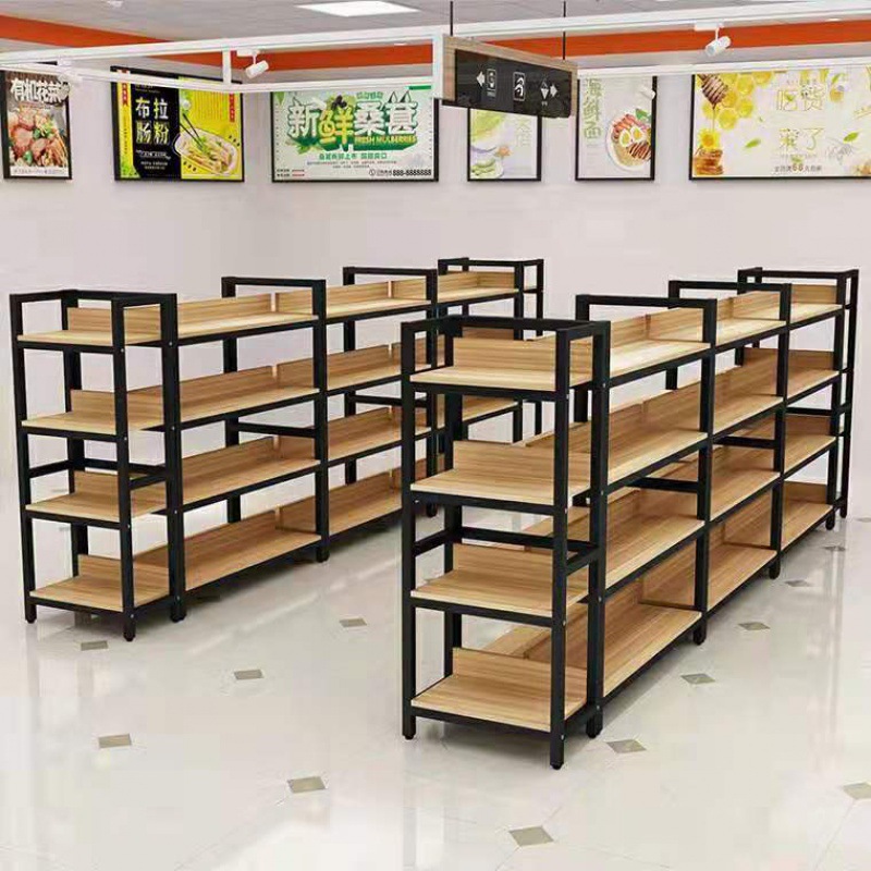 便利店货架超市货架中岛柜母婴店饰品架置物架小卖部展示架亚马逊