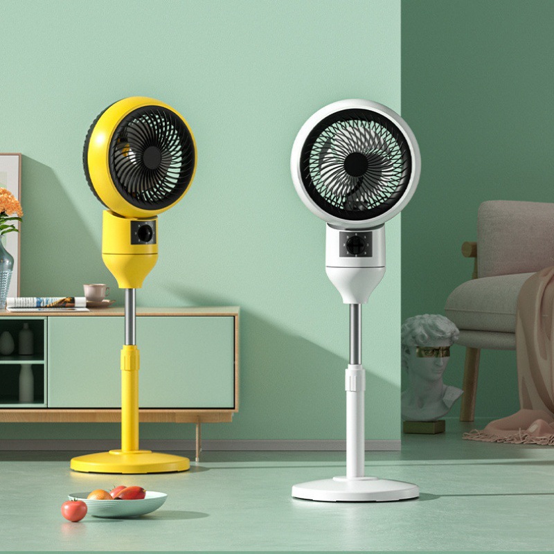 菊花空气循环扇立式电风扇家用办公宿舍学生落地扇卧室智能空调扇