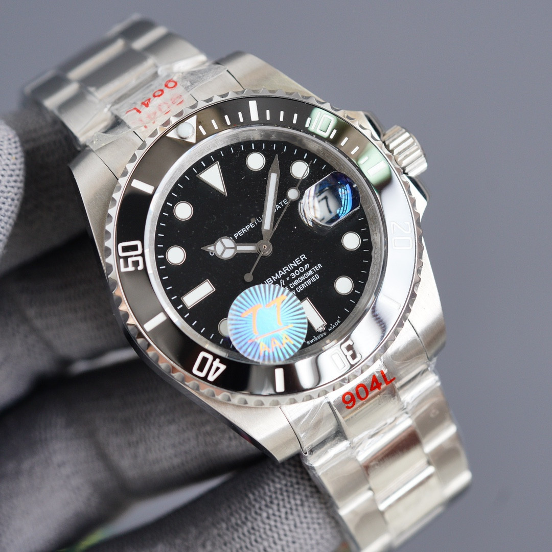 904l精钢男士水鬼潜水艇防水全自动机械男士时尚手表  外贸爆款