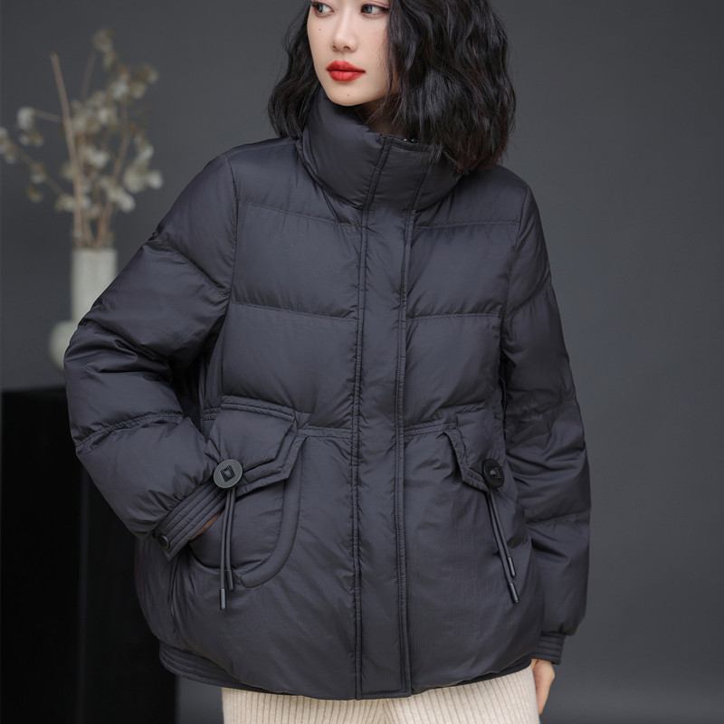 羽绒服女短款冬季2024新款韩版宽松显瘦小个子加厚白鸭绒保暖外套