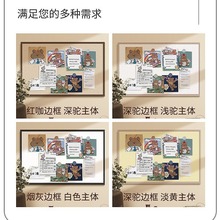 客厅照片墙组合相框毛毡墙贴毛毡板展示墙背景板装饰墙面软木板留