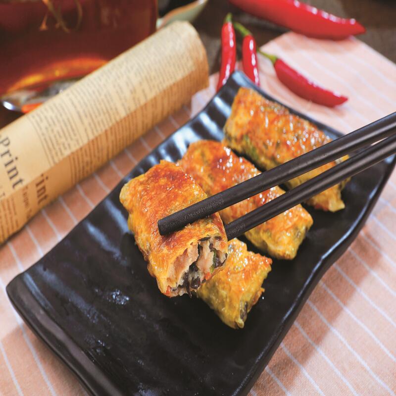 包佬第鸡丝腐皮卷700g冷冻早餐面点港式鲜竹卷广东茶楼早茶点心