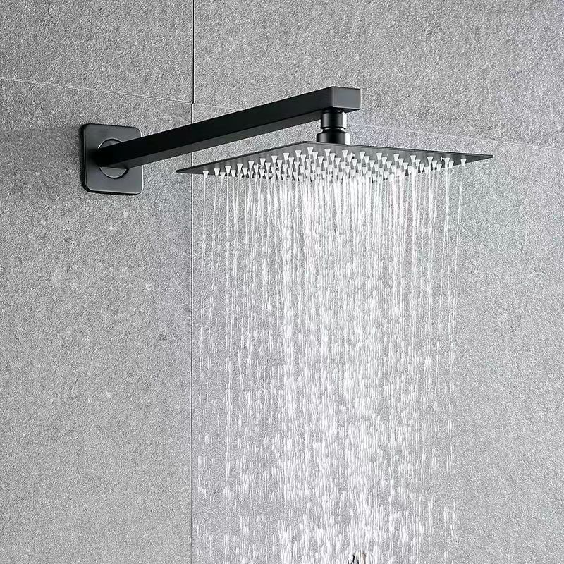 Stainless Steel Square Shower Arm Open-Mounted Concealed Shower Screen Wall Shower Inlet Pipe