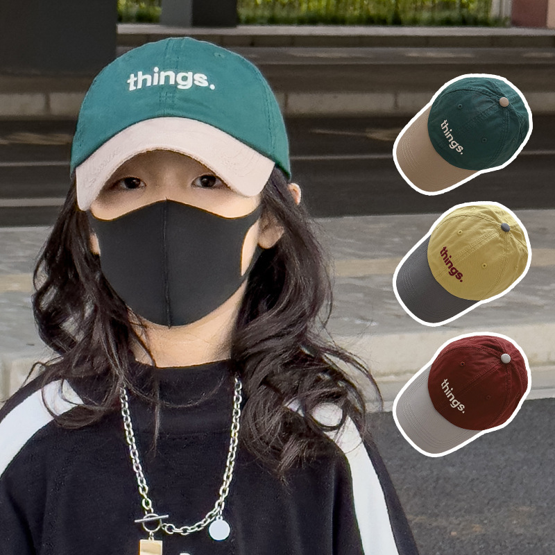 秋南 韩国儿童帽子春秋2024新款ins时尚女孩中大童宝宝棒球帽批发