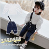 girl Spring children Spring 2021 New products Large Puff Shrug one&#39;s shoulders Long sleeve Base coat baby Western style