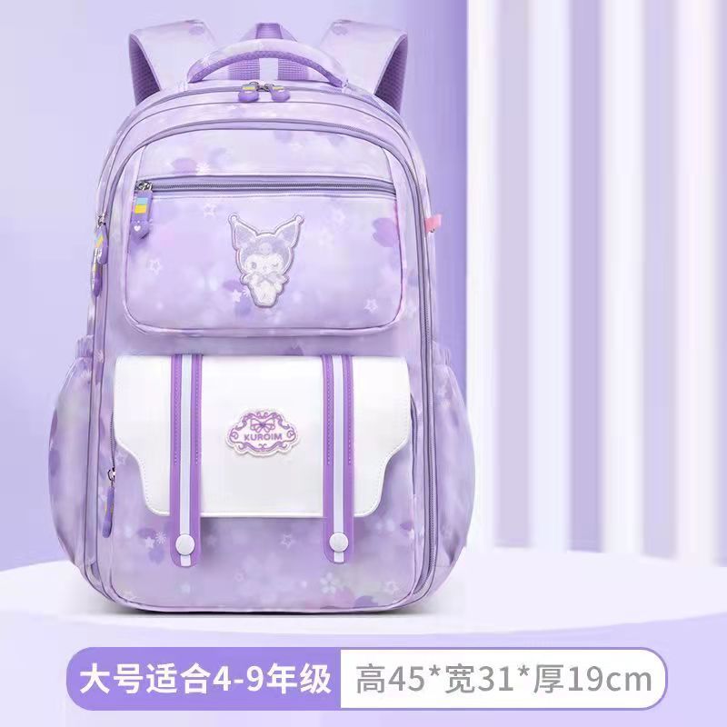 New Clow M Schoolbag Primary School Student Female Grade 1-3-6 Schoolbag Waterproof Large Capacity Junior High School Girl Backpack