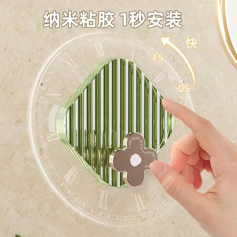 Transparent Light Luxury Hook Adhesive Strong Load-Bearing No-Punch Sticky Hook Bathroom Wall Towel Clothes Seamless Wall