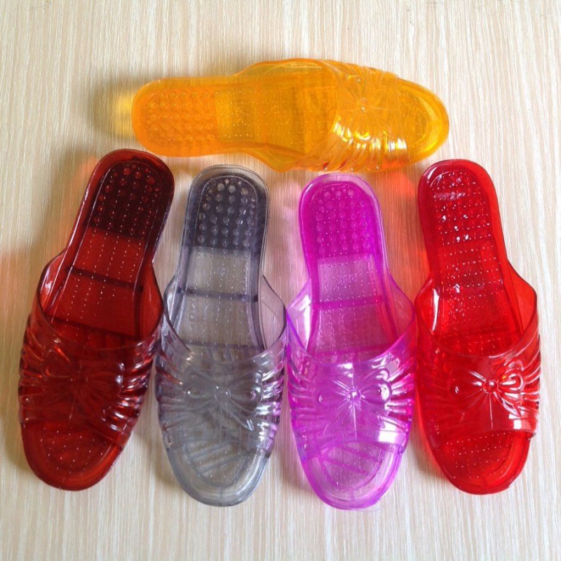 塑料拖鞋女士居家大妈鞋子水晶透明水晶妈妈凉拖鞋中年老奶奶跨境